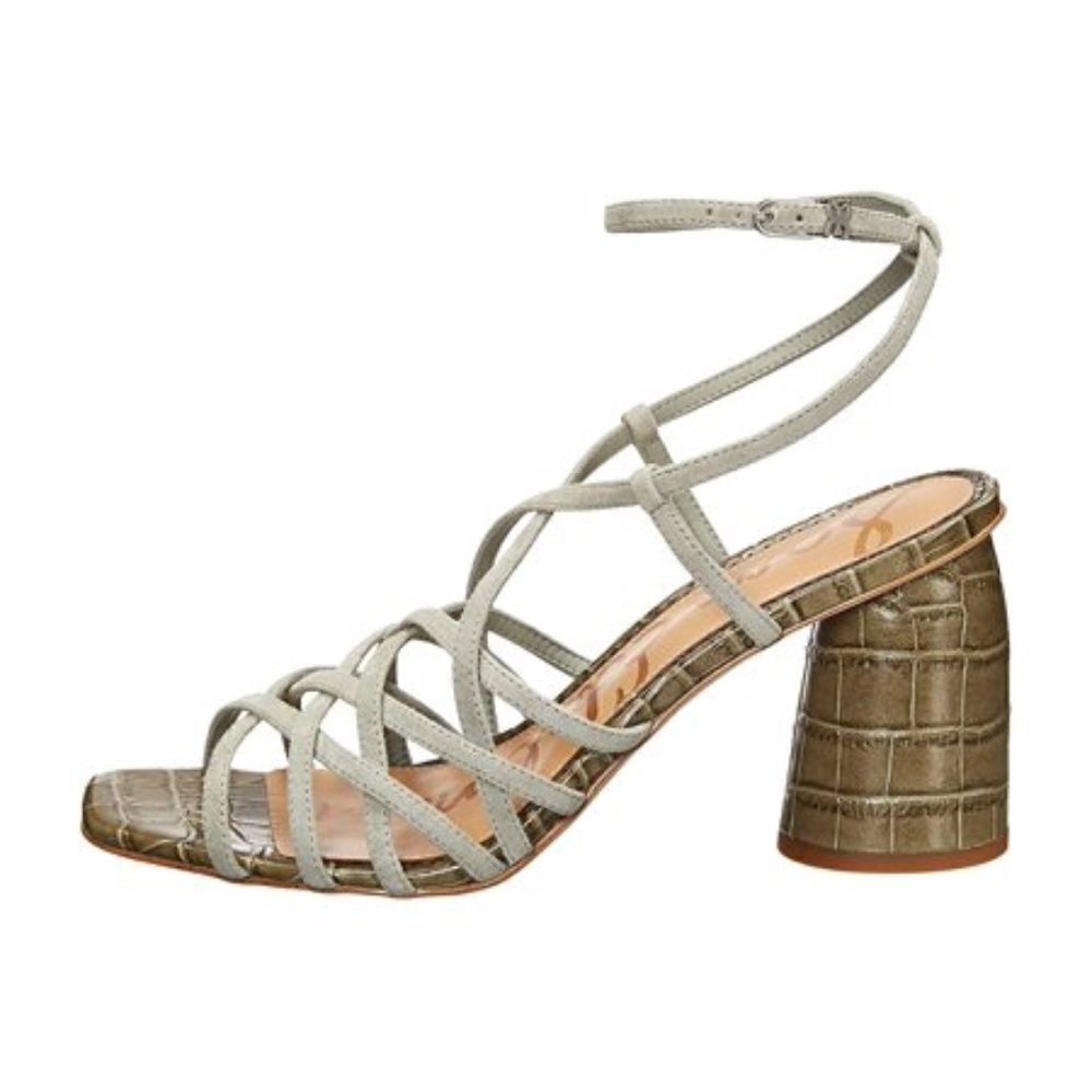 Sam Edelman Daffodil green block heel sandals